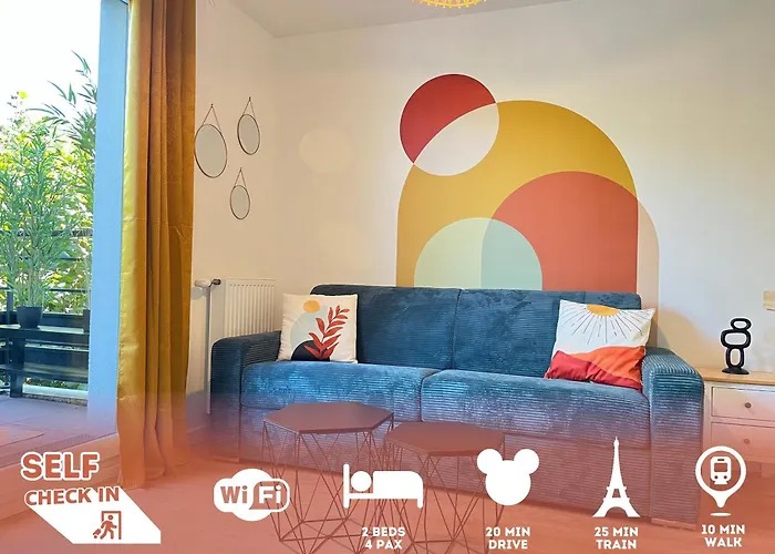 Le 24 Nautic, Appartement Douillet Bassin Olympique Disneyland & Paris Avec Parking